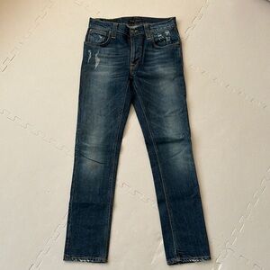 Nudie Jeans Thin Finn Men's Blue Jeans